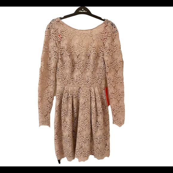Monique Lhuillier Lace Mini Dress Blush Pink 2 NWT - Picture 3 of 7